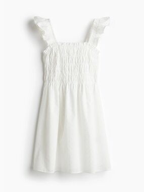 H&M Eyelet Embroidered Mini Dress